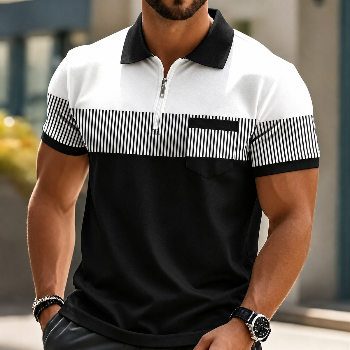 Luis | Polo con cremallera