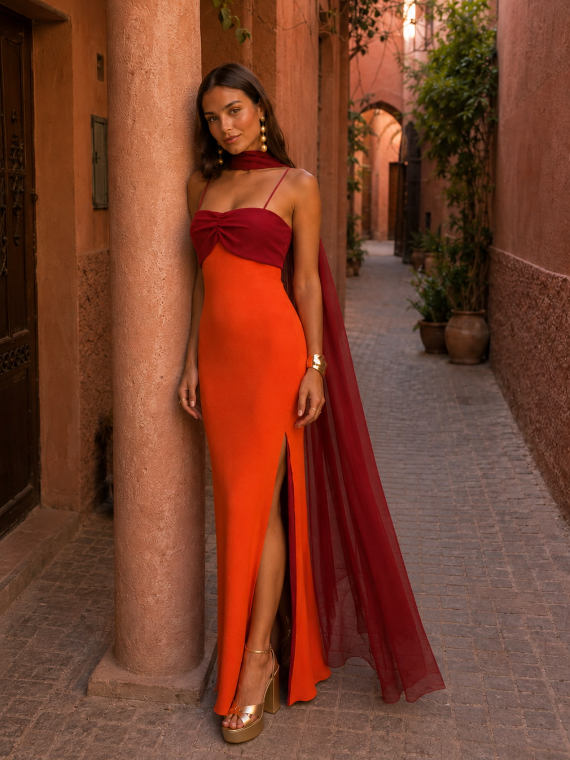 Ana | Vestido bicolor