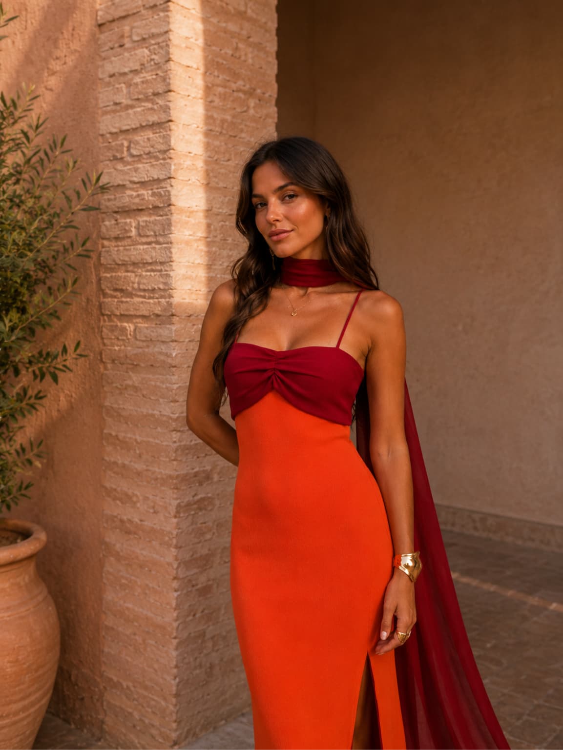 Ana | Vestido bicolor