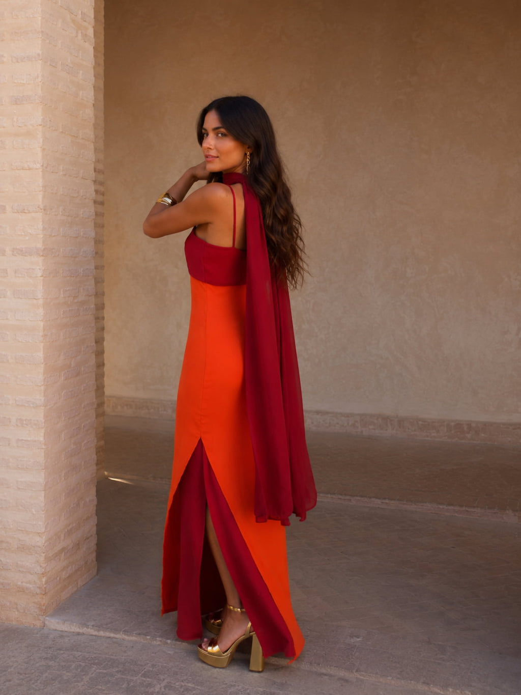 Ana | Vestido bicolor