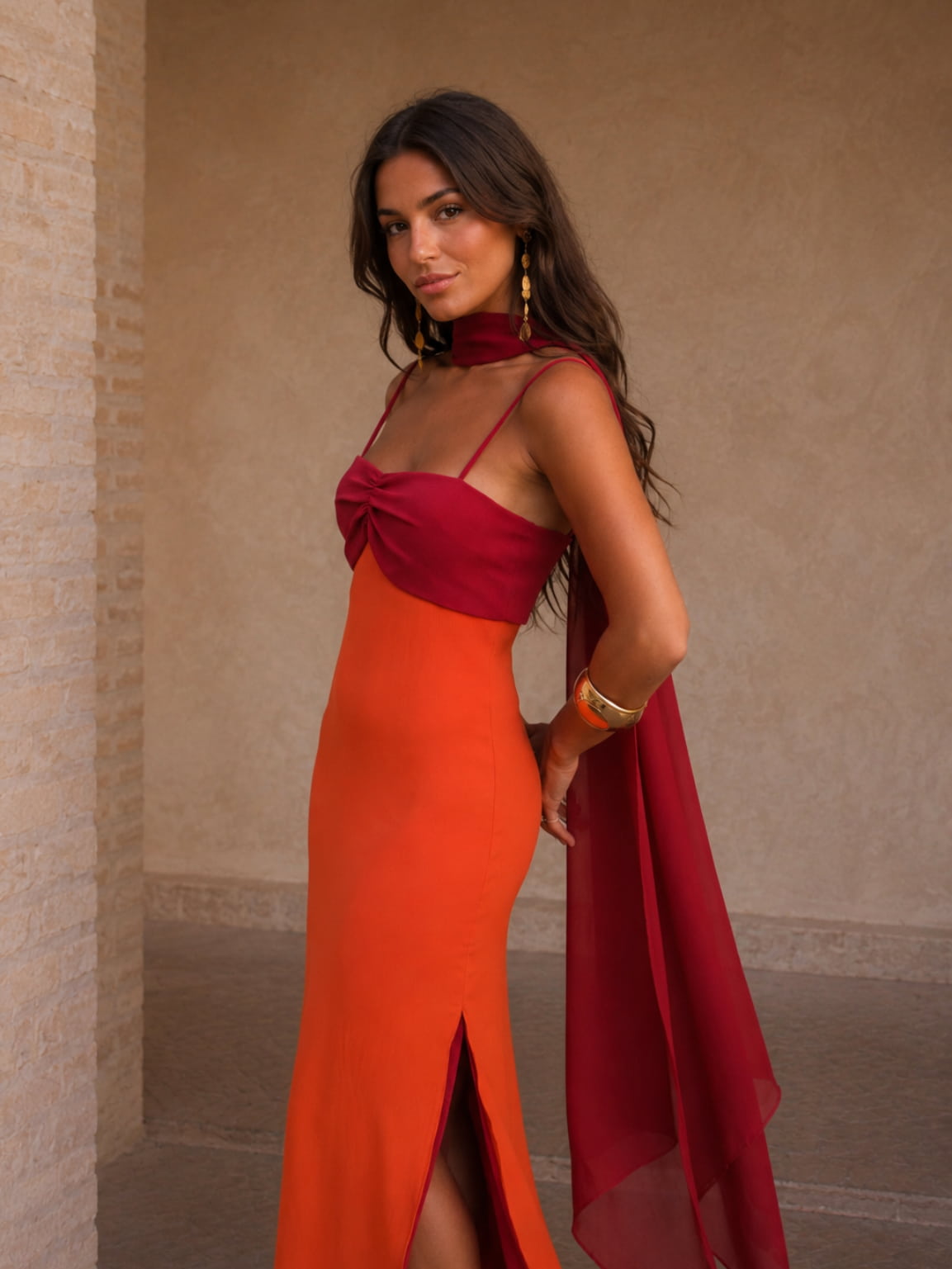 Ana | Vestido bicolor