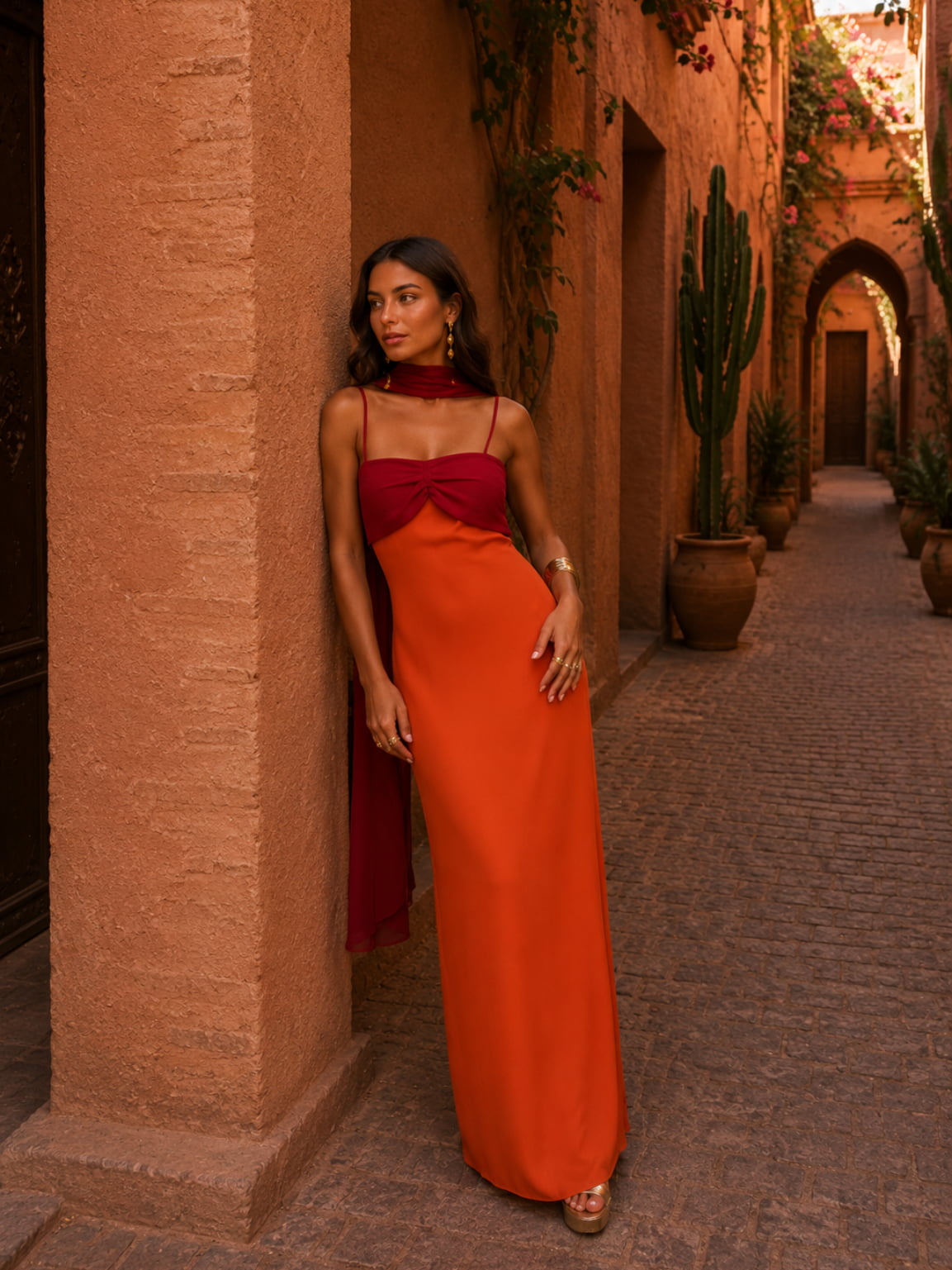 Ana | Vestido bicolor