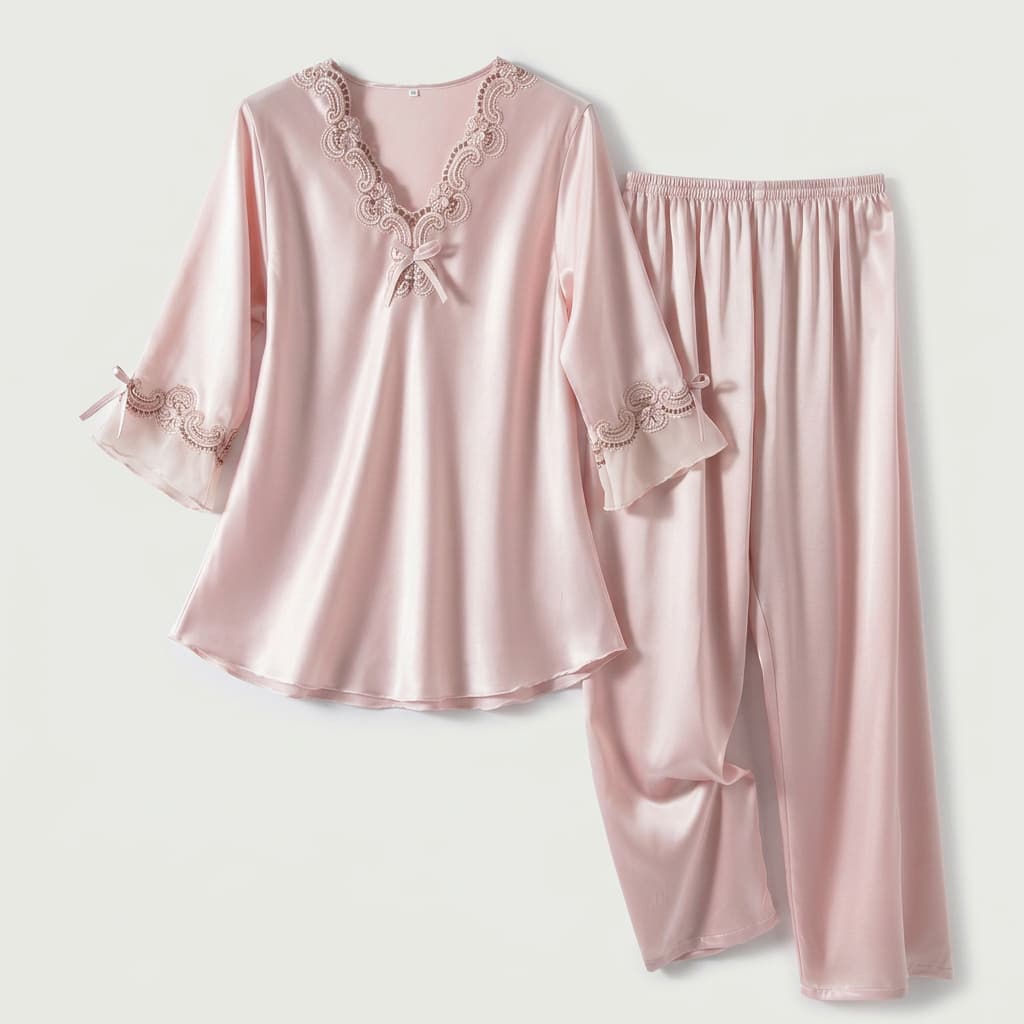 Luz | Conjunto de pijama de satén