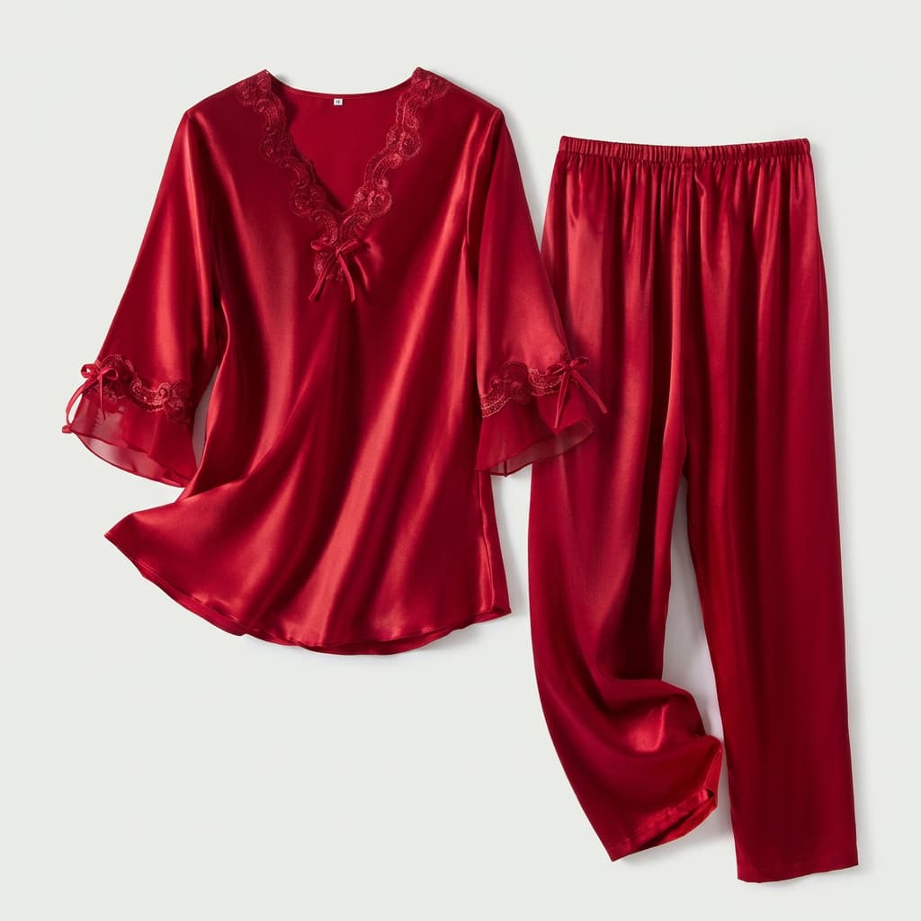 Luz | Conjunto de pijama de satén