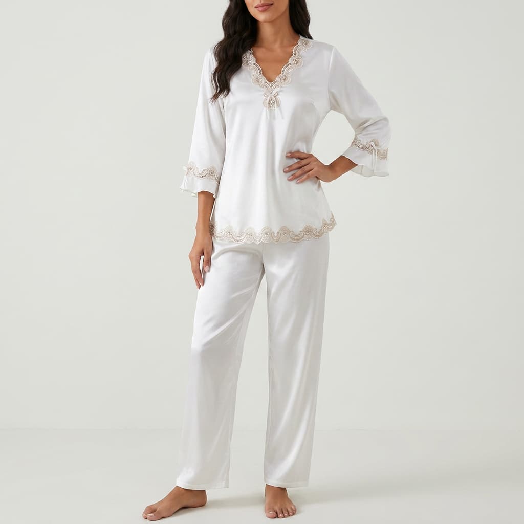 Luz | Conjunto de pijama de satén