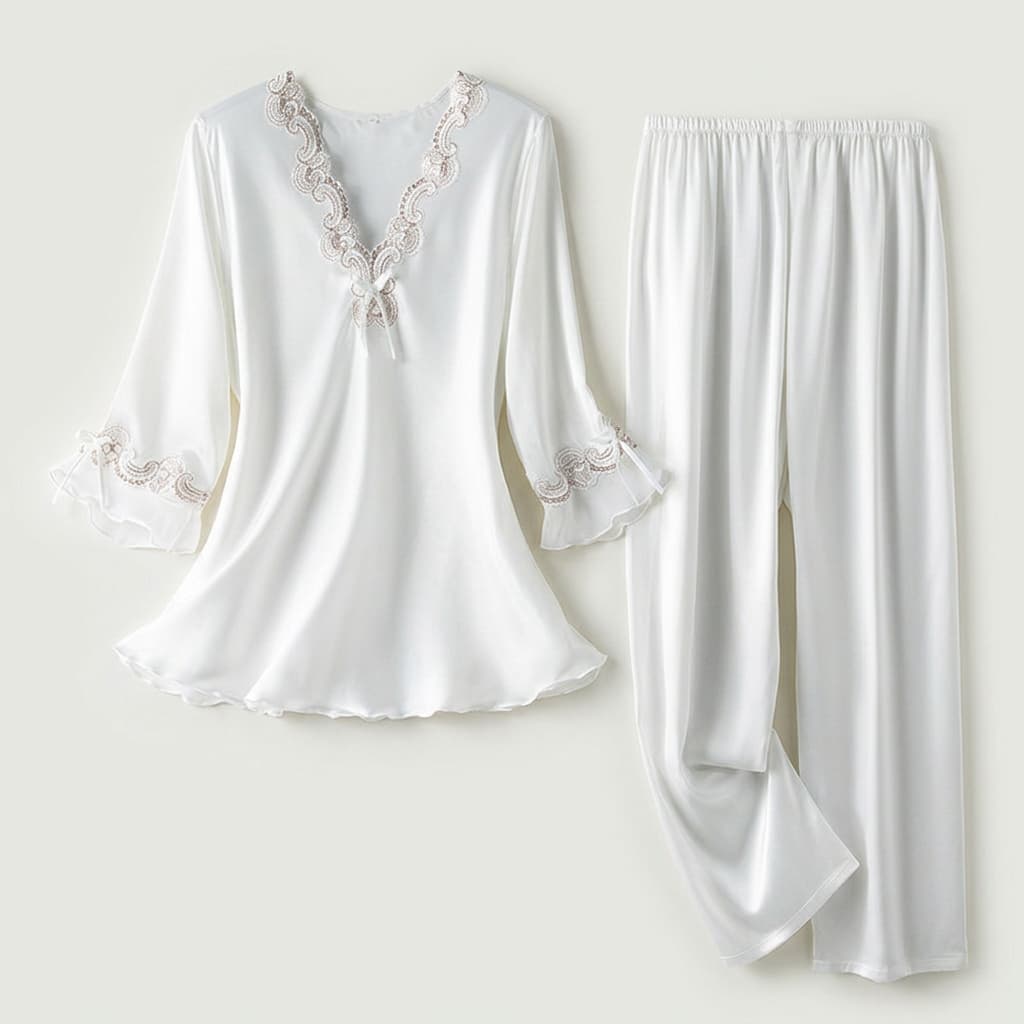 Luz | Conjunto de pijama de satén