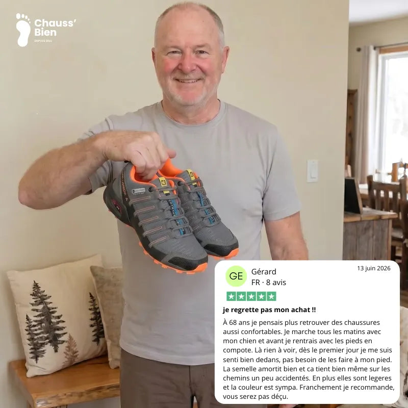 ErgoTrail™ - Chaussures de trail et randonnée à confort orthopédique