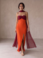 Ana | Vestido bicolor